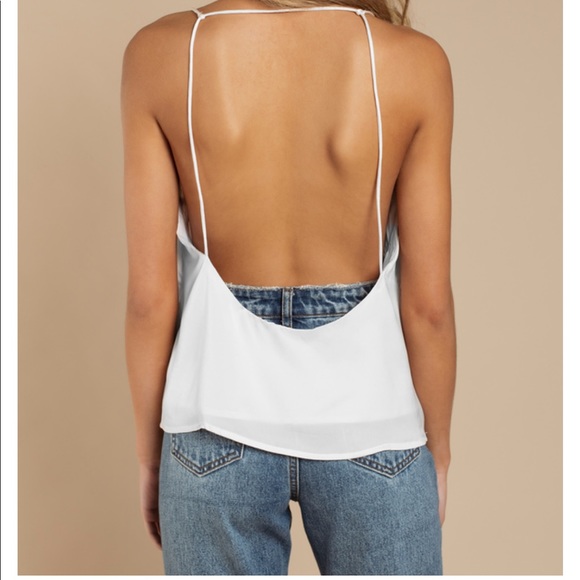 Tobi Ivory Satin Tank - Picture 2 of 4